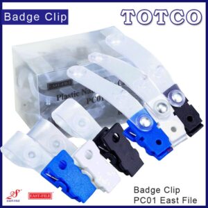 East File  Plastic Name Tag Badge Clip (100pcs in box)