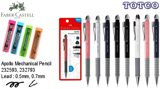 Faber Castell Apollo Mechanical Pencil 0.5mm / 0.7mm