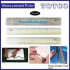 8" / 20cm High Glass Straight Plastic Ruler