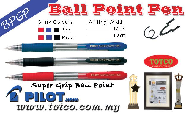 Pilot BPGP-10R Ball Point Pen Super Grip 0.7mm