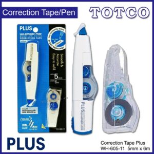 Plus WH-605-11 Correction Tape + Refill (5mm x 6m)
