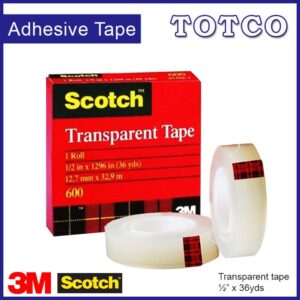 Scotch 600 ½" X 36yrd Transparent Tape