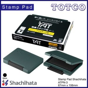 Shachihata ATPN-3 Ink Pad 67mm x 106mm Black