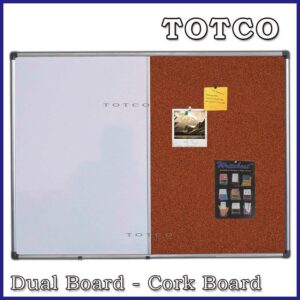 Dual Board - Cork + White Board Aluminium Frame