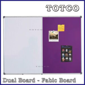 Dual Board - Fabric + White Board Aluminium Frame