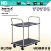 NB-104 Prestar Metal Platform Trolley Double Deck Dual Handle 150Kgs