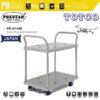 PB-S104G Prestar Trolley Polypropylene (PP) Double Deck Dual Handle Stopper 150Kgs