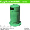 Polyethylene Bins Come with Liner and Ashtray DAMAS 95