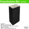 Polyethylene Bins With Stainless Steel Swing Top VICTORIA 75 ST