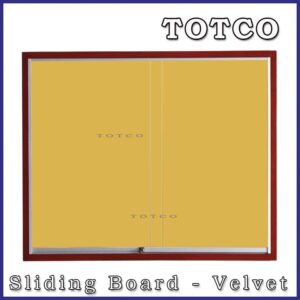Sliding Glass Board - Velvet Board Wooden Frame