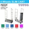 Slim Cart 4SN-S303 Prestar Plastic Platform Nesting Type 300Kgs