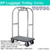 Stainless Steel Birdcage Styling Cart LD-BCT-413/SS (Hairline Finish)