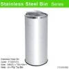 Stainless Steel Litter Bin c/w Flip Top FT-031/SS