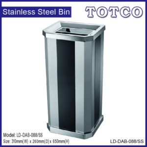 Stainless Steel + Print Coating Diamond Shape Open Top Bin-088/SS