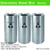 Stainless Steel Rectangular Flip Top Recycle Bin -235/SS