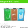 Stainless Steel Rectangular Open Top Recycle Bin RECYCLE-236/SS