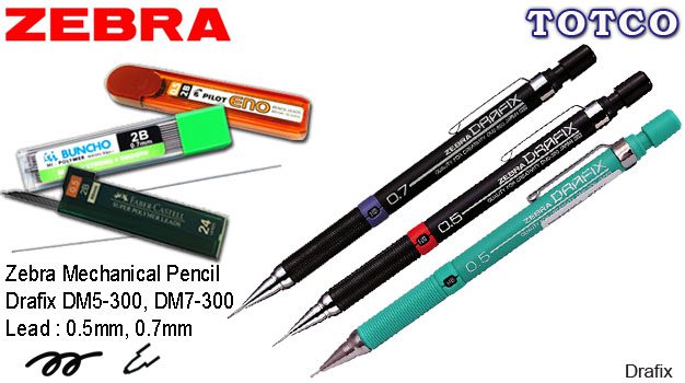 Zebra Drafix Mechanical Pencil 0.5mm / 0.7mm