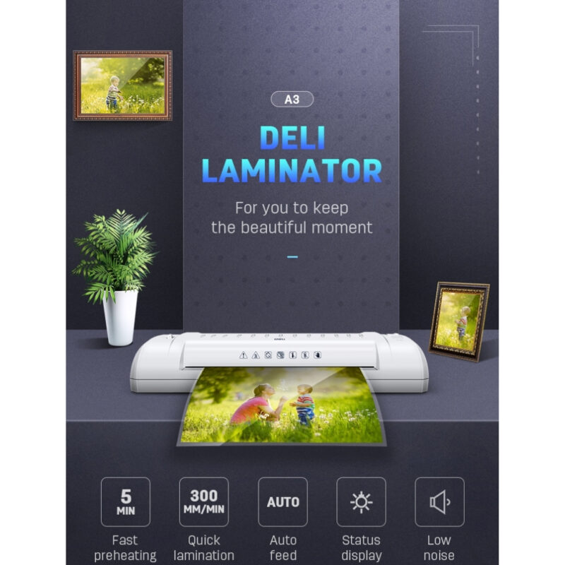 Deli Laminating Machine A3 | E3894-EU - Image 6