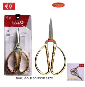 Bazo B4011 Gold Scissor 6.75"