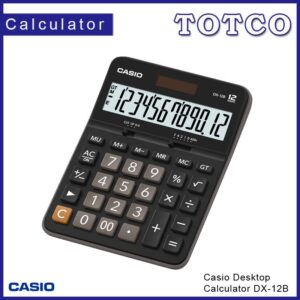 Casio Desktop Calculator DX-12B-BK
