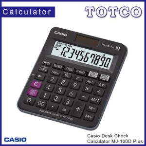 Casio Plus Desk Check Calculator MJ-100D