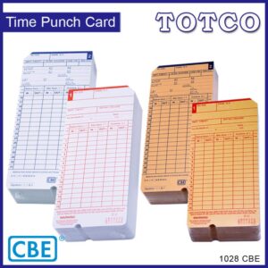 CBE 1028 Time Punch Card