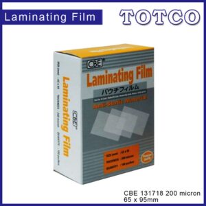CBE Laminating Film 65 x 95mm (200 micron) 131718