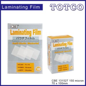 CBE Laminating Film 70 x 100mm (150 micron) 131527