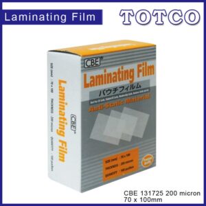 CBE Laminating Film 70 x 100mm (200 micron) 131725