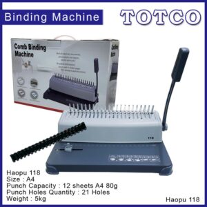 Comb Binding Machine Haopu 118