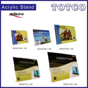 Deflect-O Classicimage Acrylic Stand (L Shape) A4 / A5 / 3R / 4R / 5R