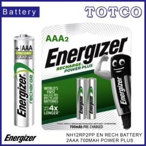Energizer NH12RP2PP EN Rechargeable Battery 2AAA 700MAH Power Plus