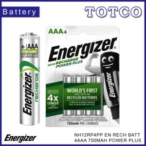 Energizer NH12RP4PP EN Rechargeable Battery 4AAA 700MAH Power Plus