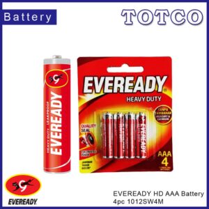 Eveready 1012SW4M Heavy Duty AAA Battery 4pc