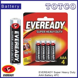 Eveready Super Heavy Duty 1212BP4 AAA Battery 4PC