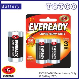 Eveready Super Heavy Duty 1235BP2 C Battery 2PC