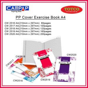 Exercise Book PP Cover 70gsm A4
