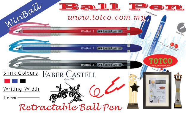 Faber Castell 640998 WinBall Ball Pen 0.5mm (30pcs)