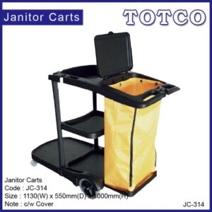 Janitor Cart c/w Cover JC-314