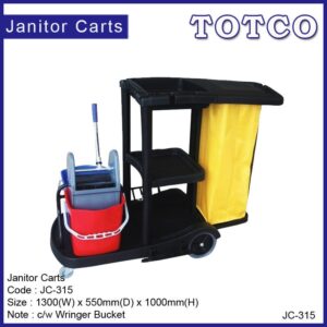 Janitor Cart c/w Wringer Bucket JC-315