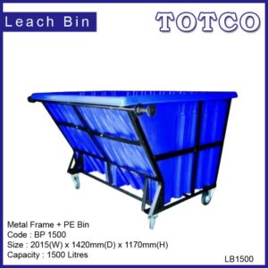 Leach Bins LB1500 (Metal Frame + PE Bin)