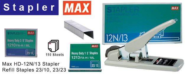 Max Heavy-Duty Stapler HD-12N/13