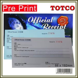 SBS Official Receipt Book 2 Ply (25 sets)