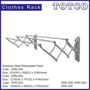 Stainless Steel Retracable Rack SRR 300/400/500