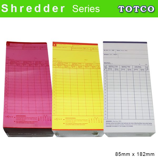 Time Punch Card (Pink / White / Yellow)