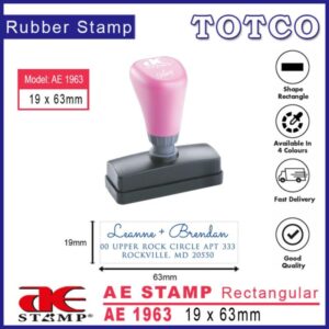 AE Stamp Rectangular (19 x 63mm) AE1963