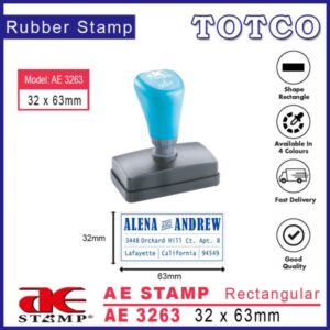 AE Stamp Rectangular (32 x 63mm) AE3263