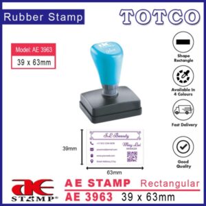AE Stamp Rectangular (39 x 63mm) AE3963