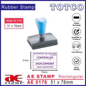 AE Stamp Rectangular (51 x 76mm) AE5176