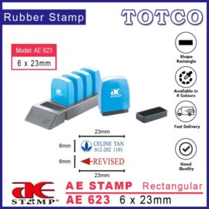 AE Stamp Rectangular (6 x 23mm) AE623